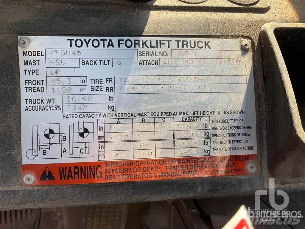 Toyota 7FGU45 Дизельні навантажувачі