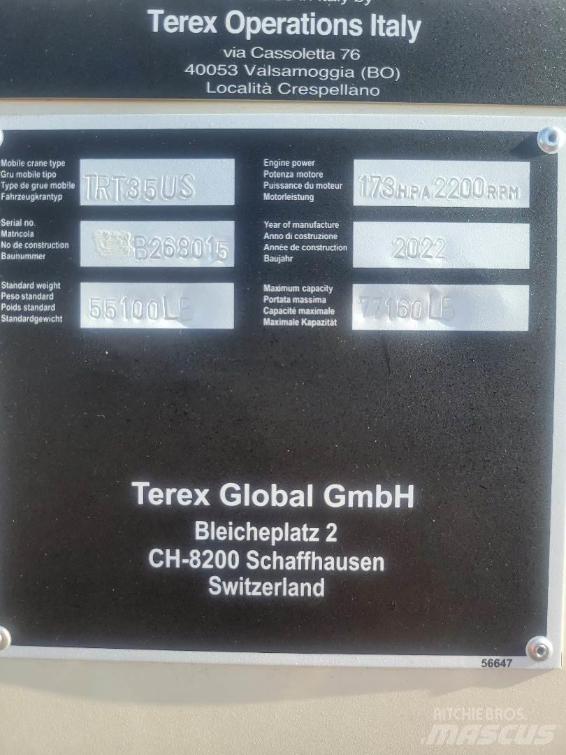 Terex TRT35 автокрани всюдиходи