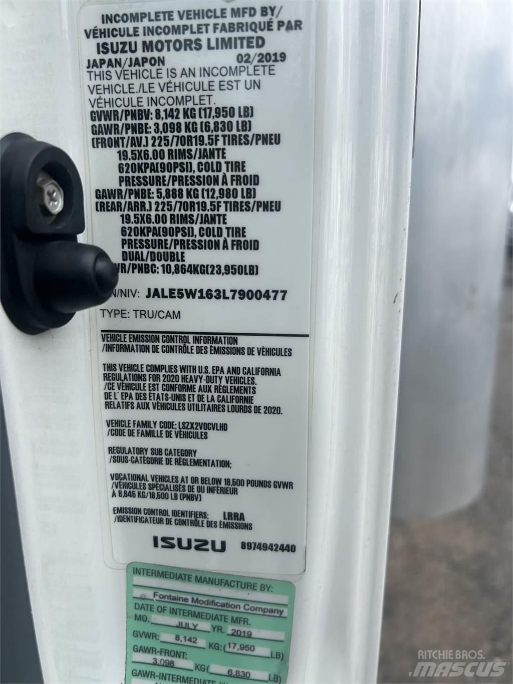 Isuzu NQR Фургони