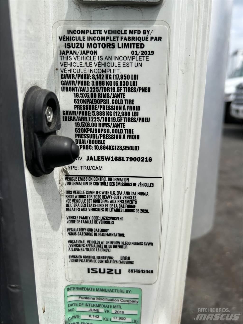 Isuzu NQR Фургони