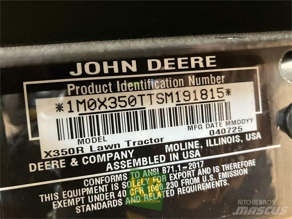 John Deere X350R Самохідні газонокосарки