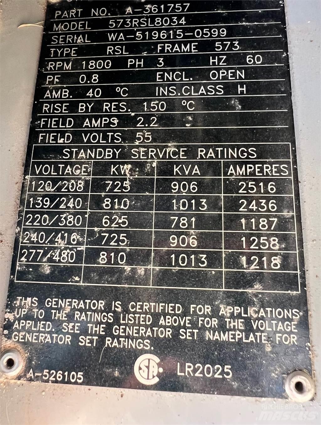 Marathon 810kW Інші генератори