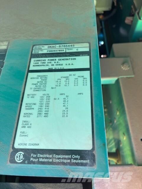 Onan 15kW Дизельні генератори