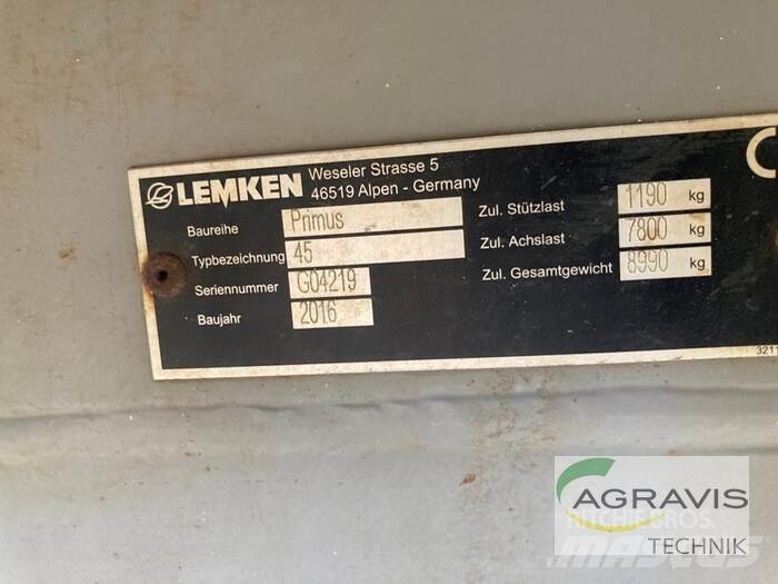 Lemken PRIMUS 45/27 Причіпні обприскувачі
