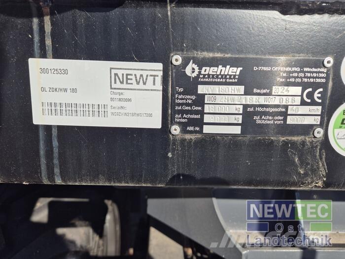Oehler OL ZDK/HW 180 Самосвальні причепи