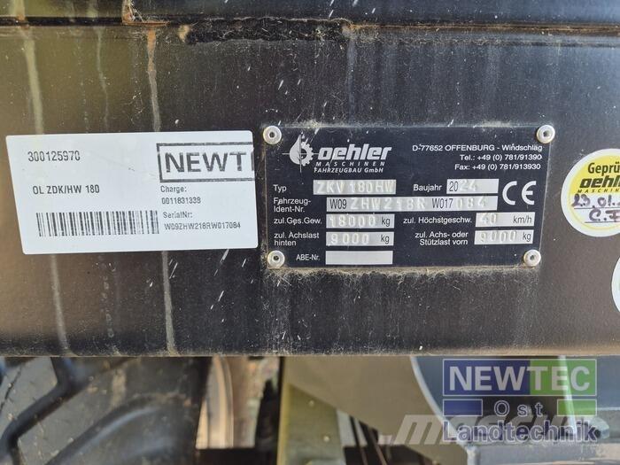 Oehler OL ZDK/HW 180 Самосвальні причепи