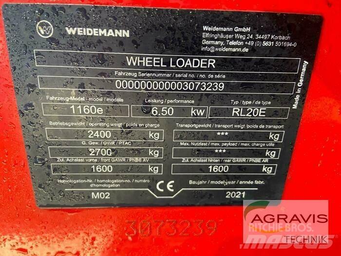 Weidemann 1160E Фронтальні навантажувачі