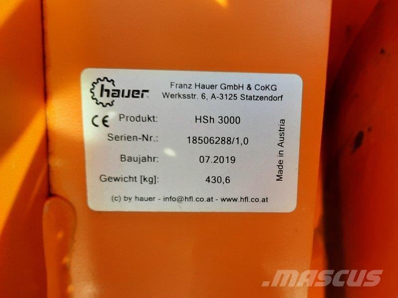 Hauer HSH 3000 Снігоочищувальні ножі та плуги