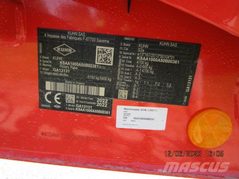 Kuhn GA 13131 Рядкові жатки
