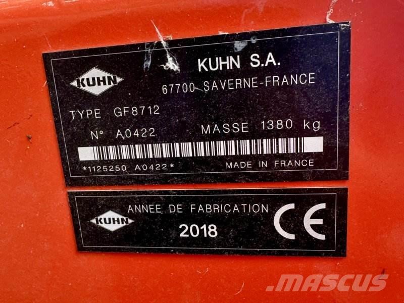 Kuhn GF 8712 Граблі і сінозворушувачі