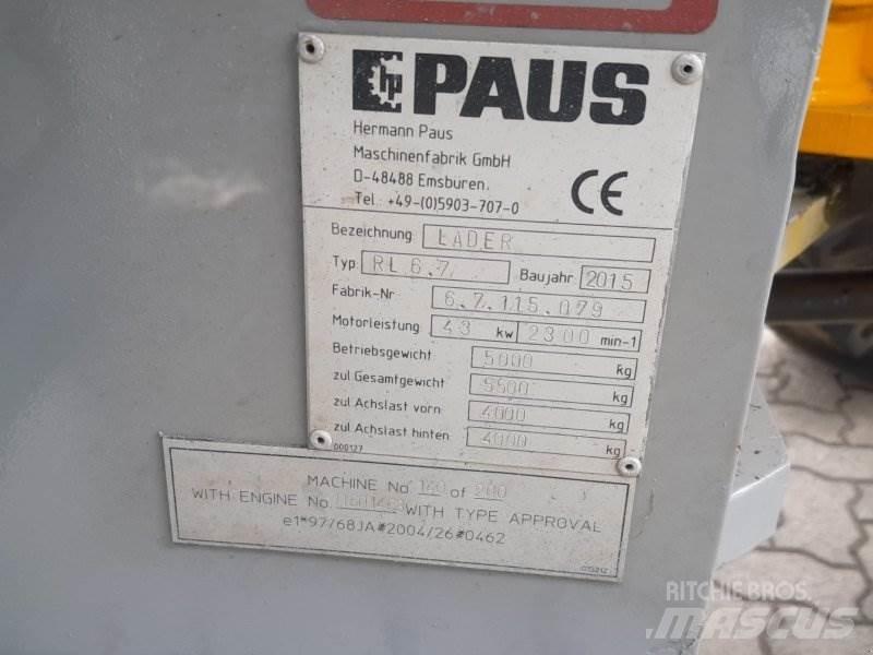 Paus RL 6.7 Фронтальні навантажувачі