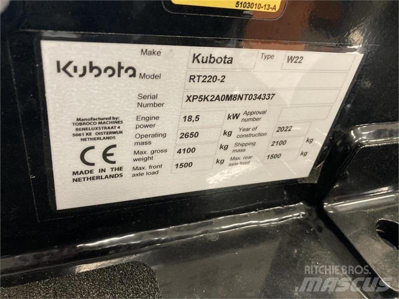 Kubota RT 220- 2 Малі навантажувачі