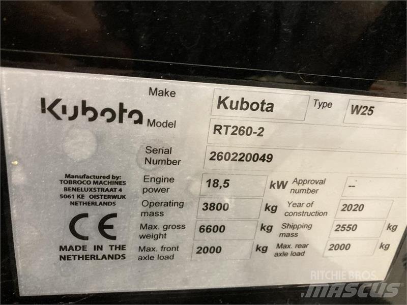 Kubota RT260-2 Малі навантажувачі