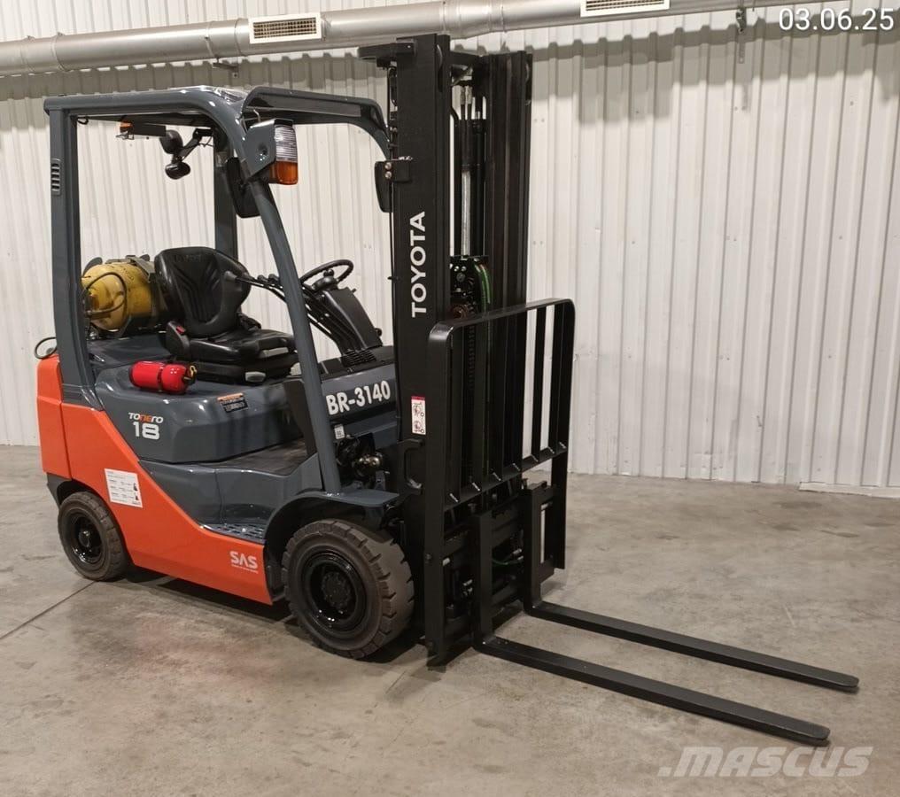 Toyota 02-8FGF18 Газові навантажувачі