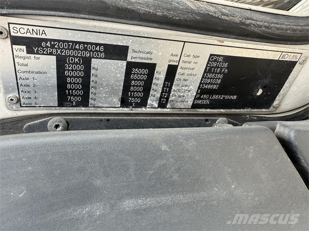 Scania P450 Euro6 Комбі/Вакуумні вантажівки