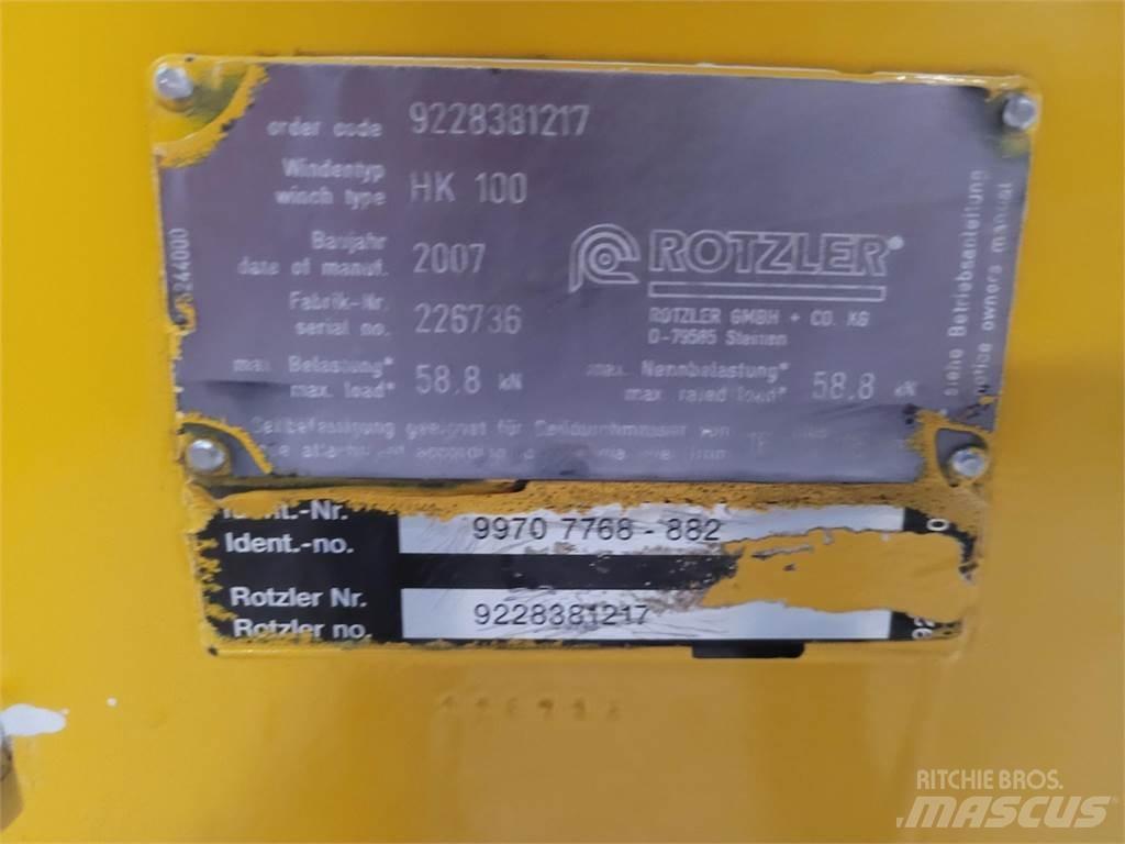 Faun HK 100 winch Запчастини для кранів