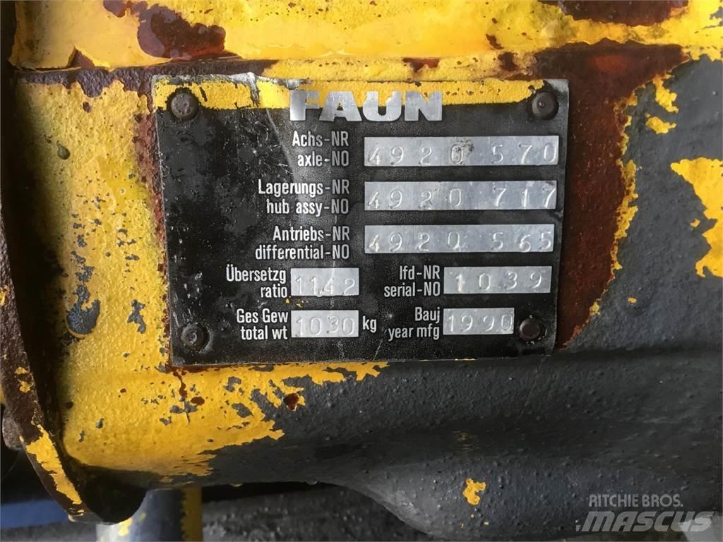 Faun RTF 50-3 axle 1 Осі