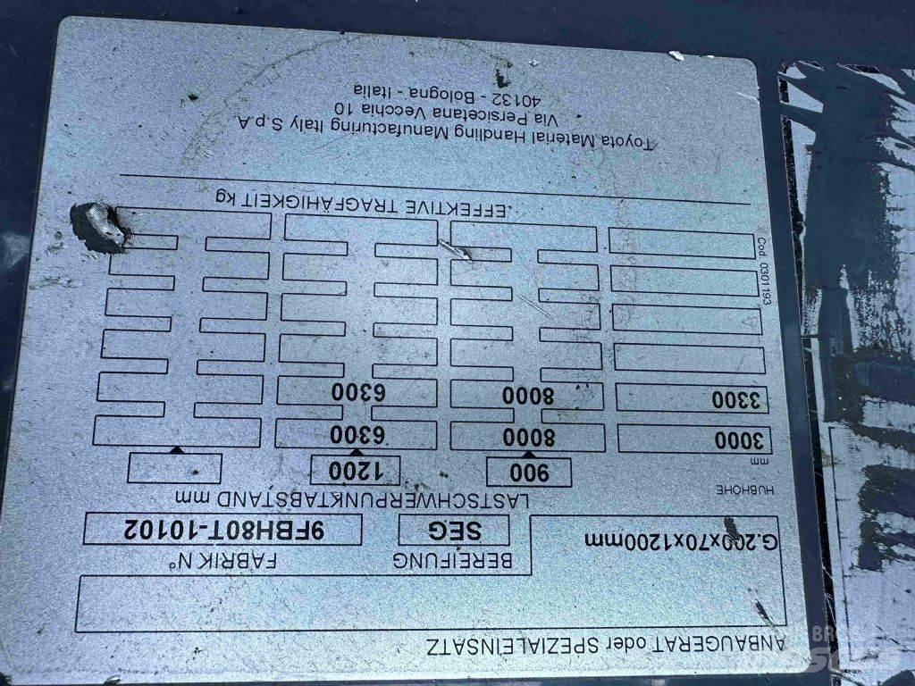Toyota 9FBH80T Електронавантажувачі