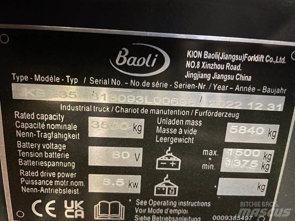Baoli KBE35 Електронавантажувачі