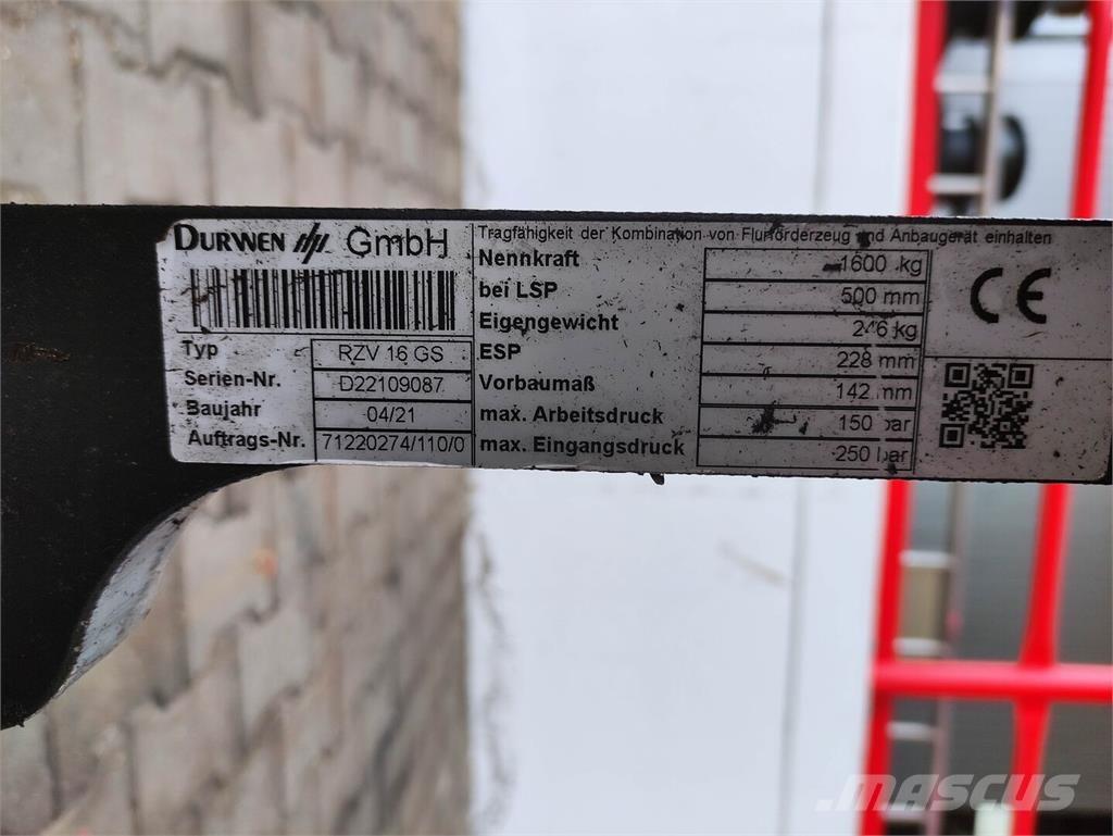 Durwen RZV 16 GS Складська техніка - Інші