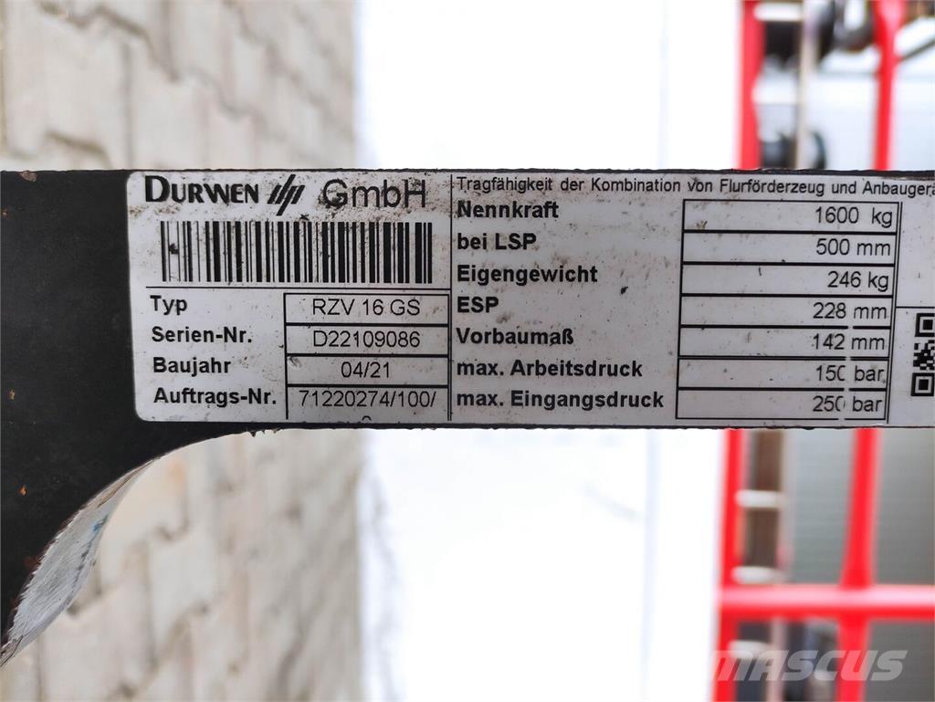 Durwen RZV 16 GS Складська техніка - Інші