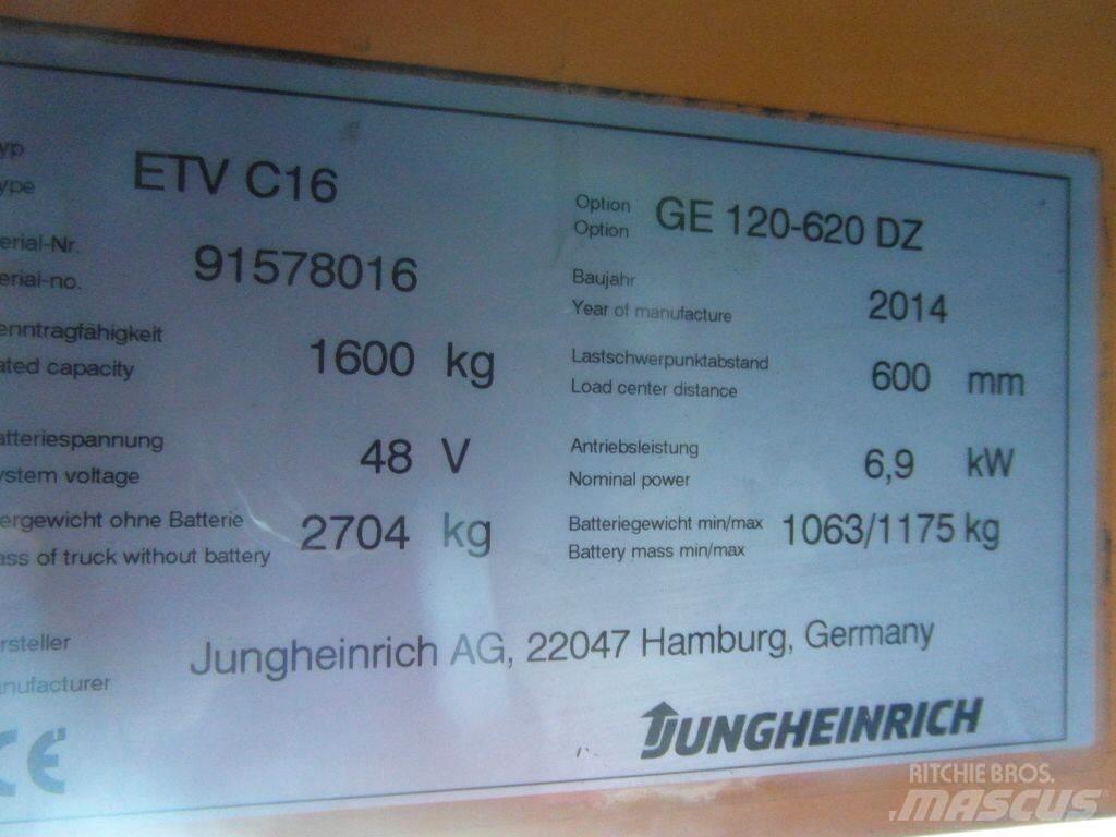 Jungheinrich ETVC16 Річ-трак із високим підйомом