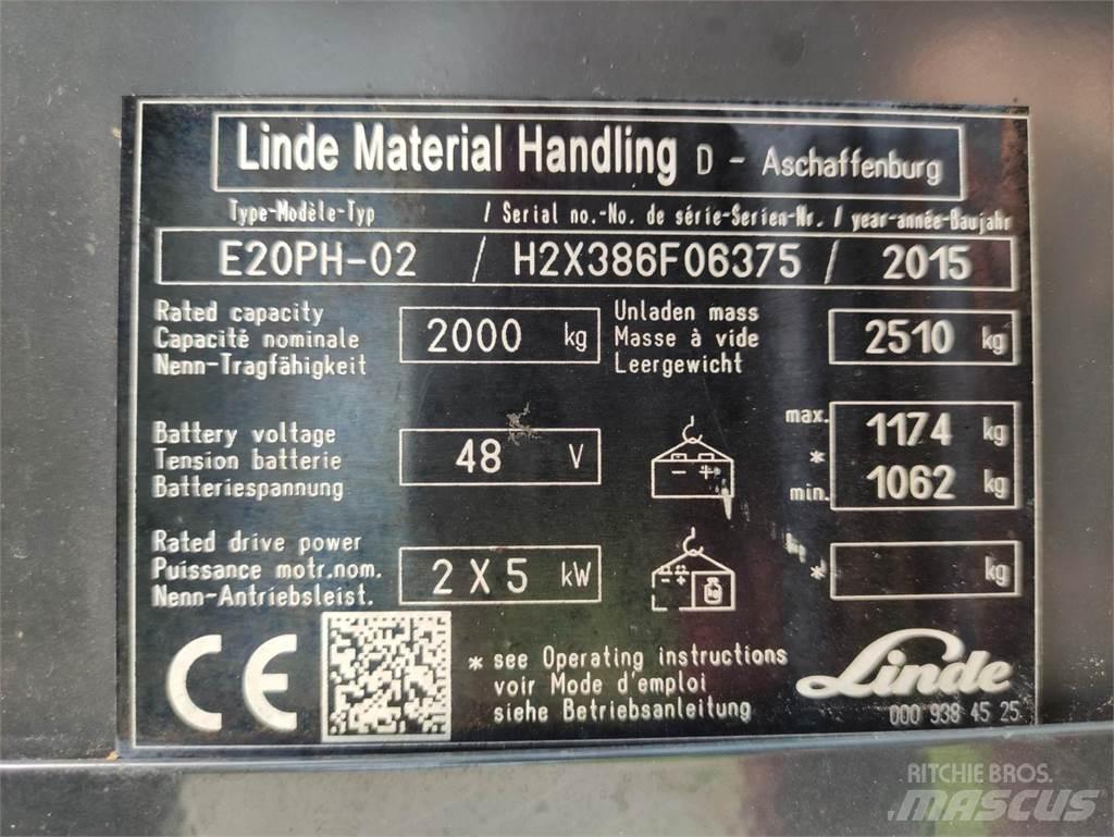 Linde E20-PH-02 Електронавантажувачі