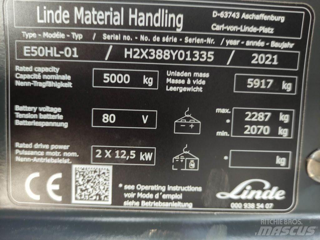 Linde E50HL-01-388 Електронавантажувачі
