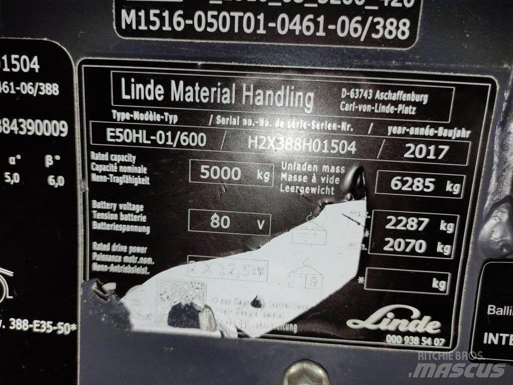 Linde E50HL-01/600-388 Електронавантажувачі