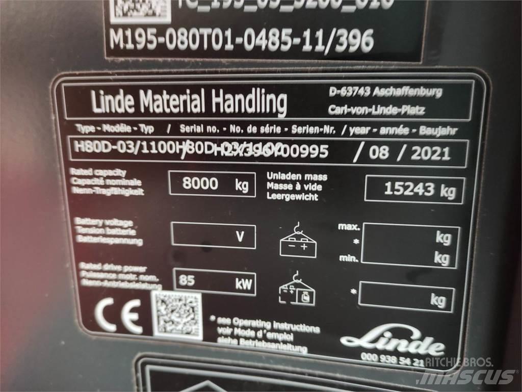 Linde H80D-1100-03-396 Дизельні навантажувачі