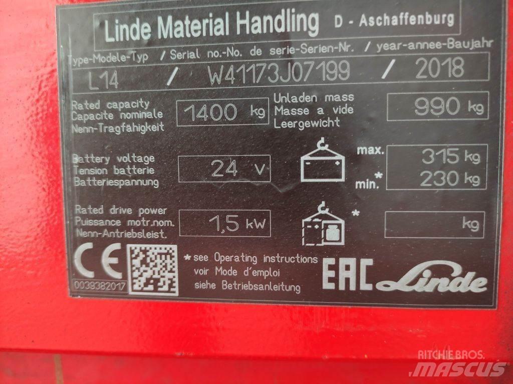 Linde L14i Ручний візок