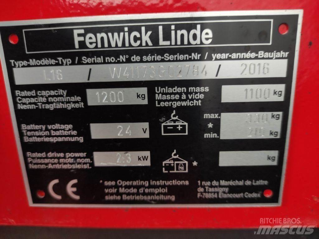 Linde L16-1173 Ручний візок