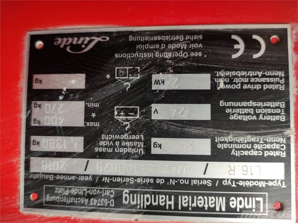 Linde L16 R Ручний візок