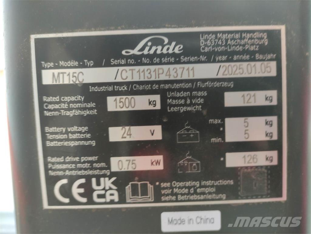 Linde MT15C Штабелери