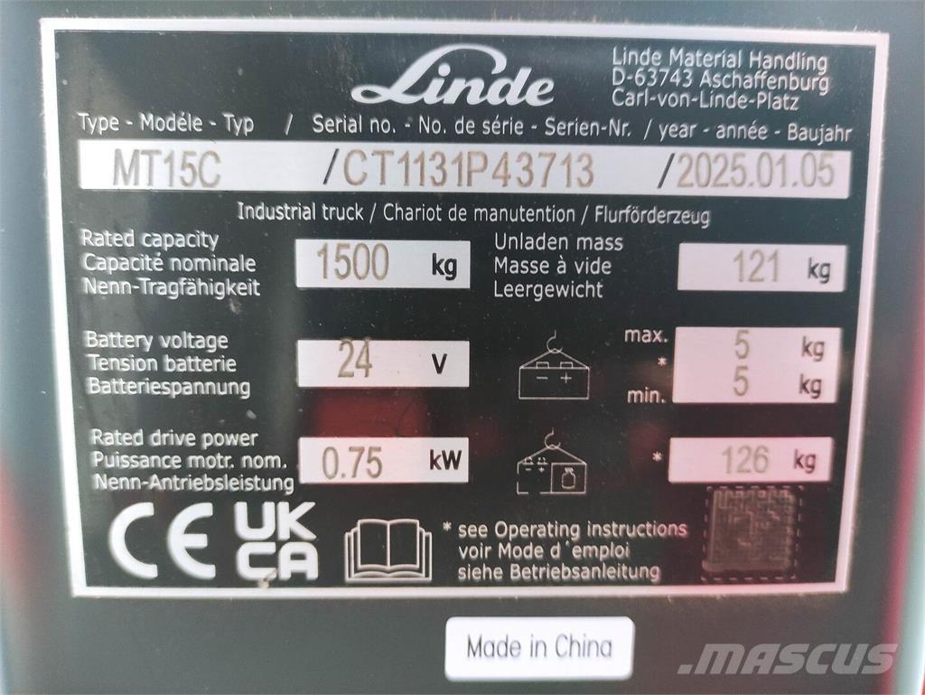 Linde MT15C Штабелери