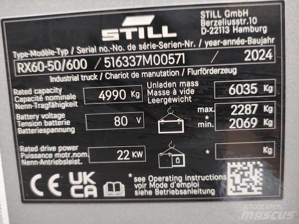 Still RX60-50/600 Електронавантажувачі