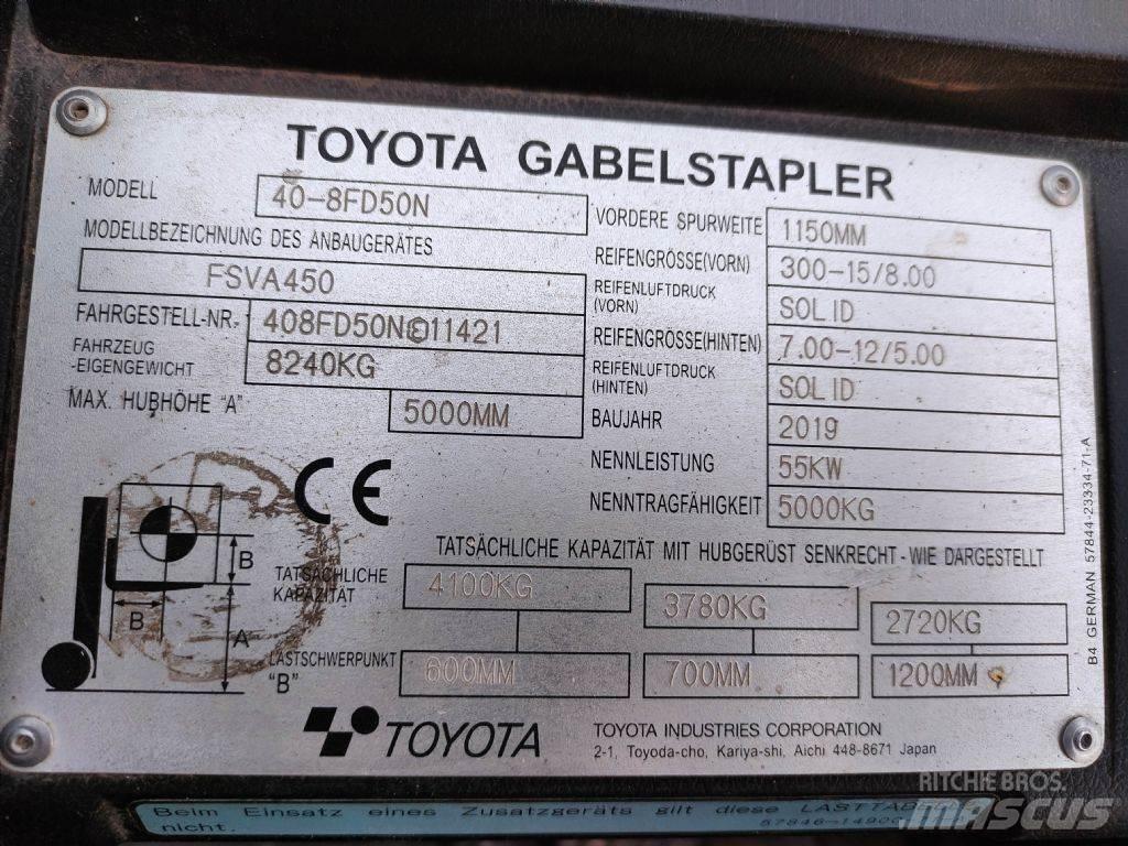 Toyota 40-8FD50N Дизельні навантажувачі