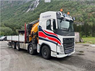 Volvo FH540 w/ 95t/w Effer crane with jib and winch and 