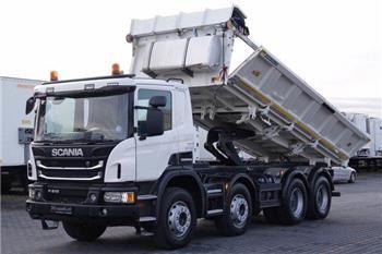 Scania P 410 / WYWROTKA 8 X 4 / 2 STRONNY WYWROT / HYDR