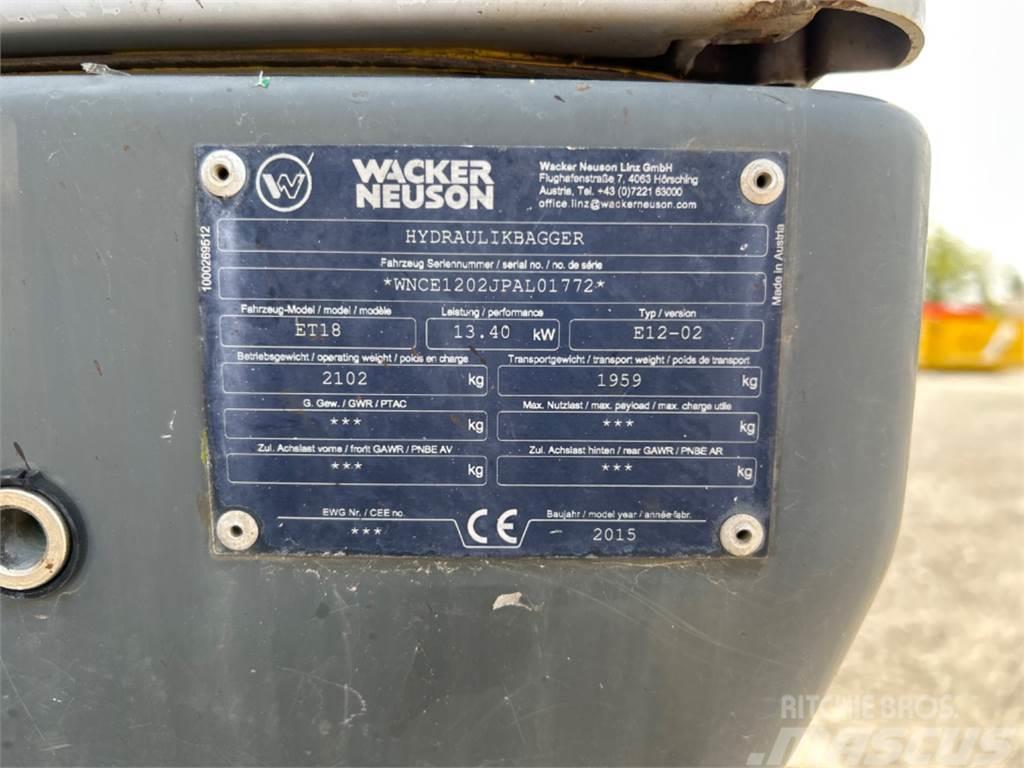 Wacker Neuson ET 18 VDS Міні-екскаватори < 7т
