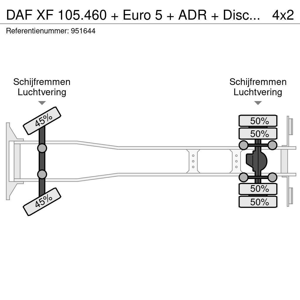 DAF XF 105.460 + Euro 5 + ADR + Discounted from 17.950 Шасі з кабіною