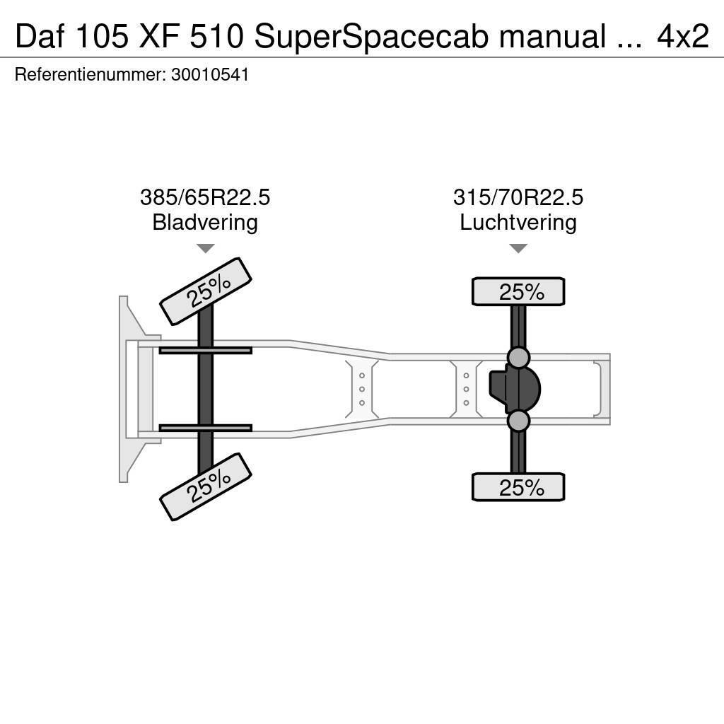 DAF 105 XF 510 SuperSpacecab manual intarder Тягачі