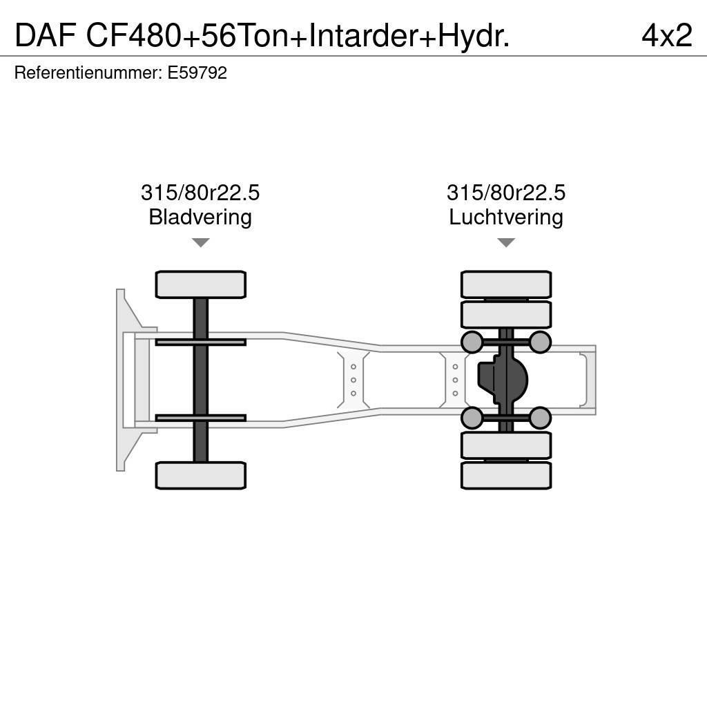 DAF CF480+56Ton+Intarder+Hydr. Тягачі