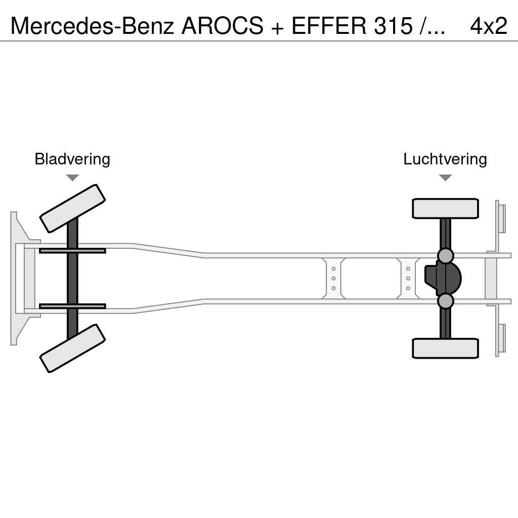 Mercedes-Benz AROCS + EFFER 315 / 6S + FLY JIB 4S / LIER / WINCH автокрани
