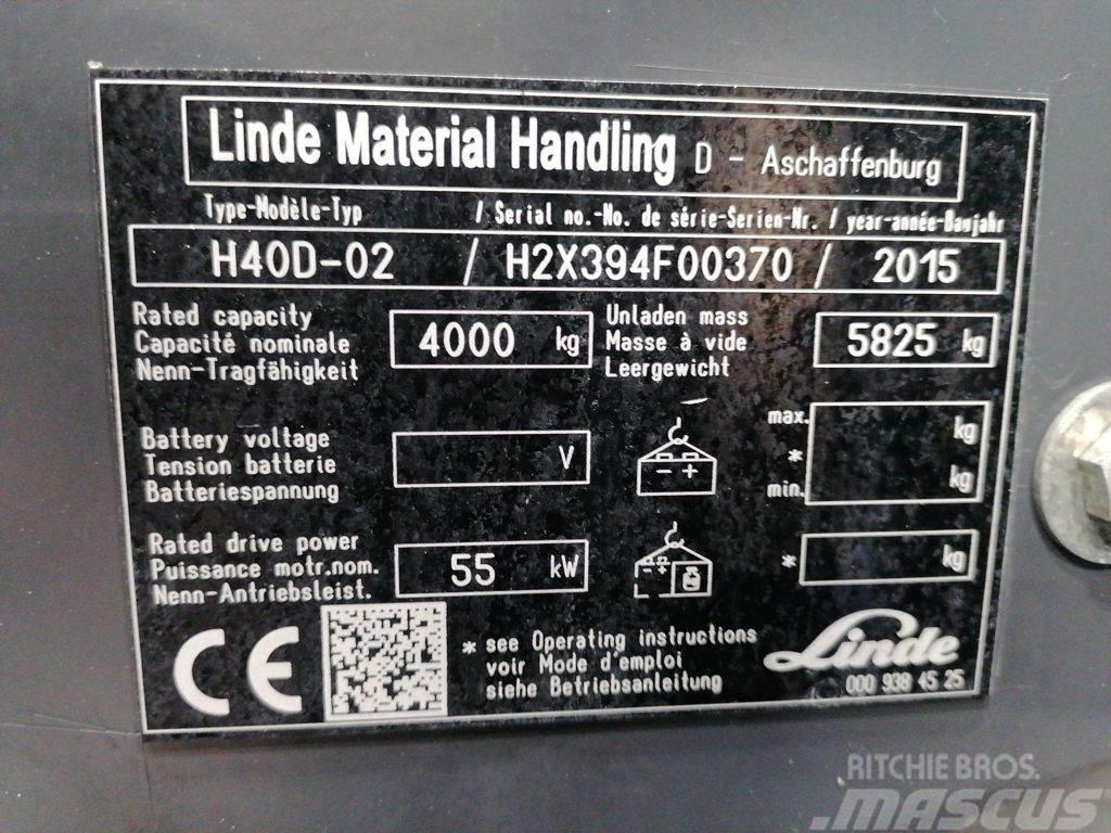 Linde H40D-02 Дизельні навантажувачі