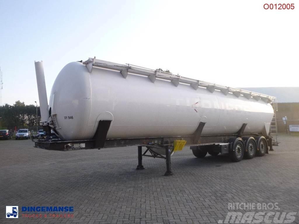 Feldbinder Powder tank alu 65 m3 (tipping) Напівпричепи-автоцистерни