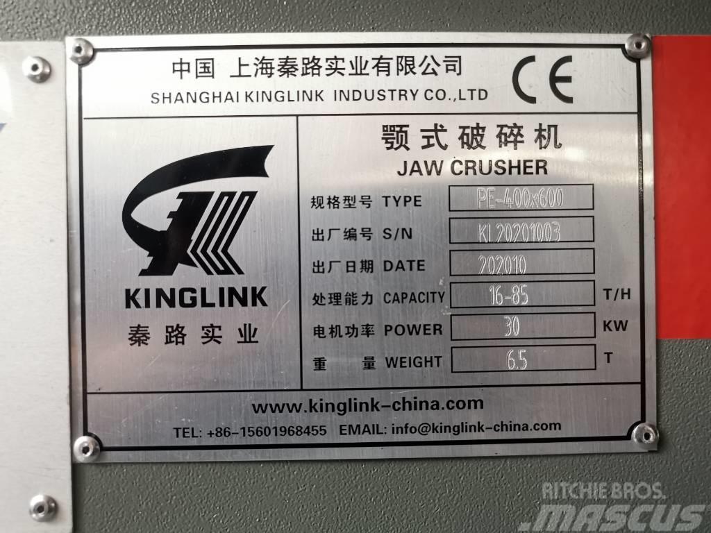 Kinglink Jaw Crusher PE400X600 (16X24) Роздрібнювачі