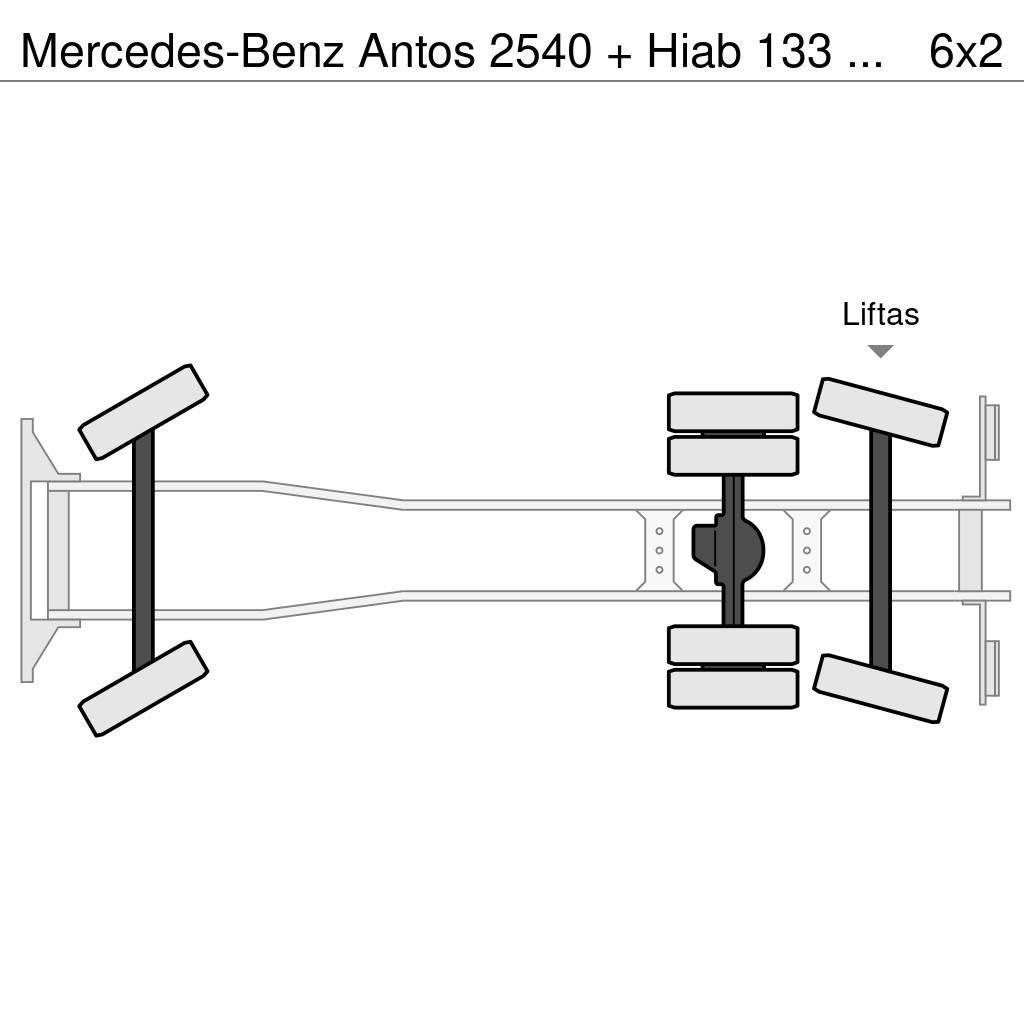Mercedes-Benz Antos 2540 + Hiab 133 K pro crane автокрани