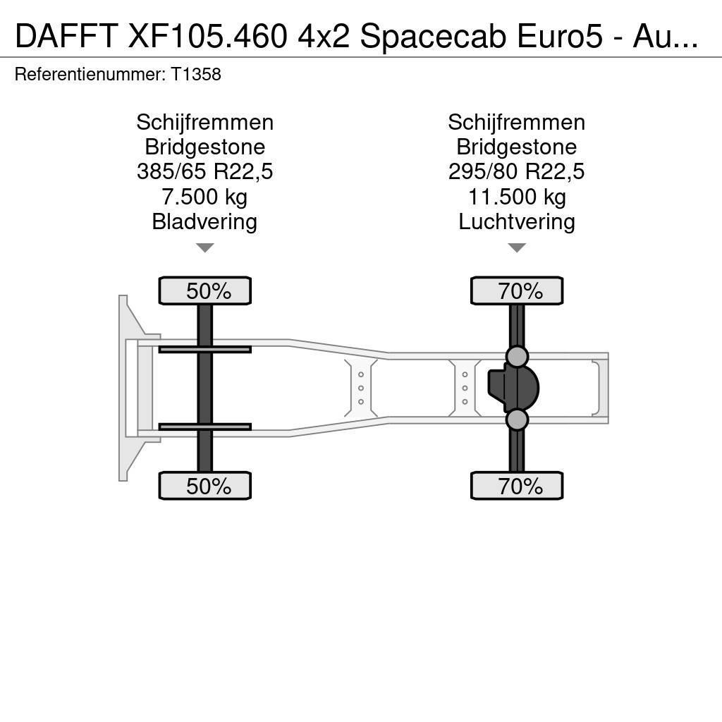 DAF FT XF105.460 4x2 Spacecab Euro5 - Automatic - Stan Тягачі