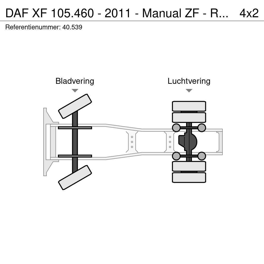 DAF XF 105.460 - 2011 - Manual ZF - Retarder - Origin: Тягачі